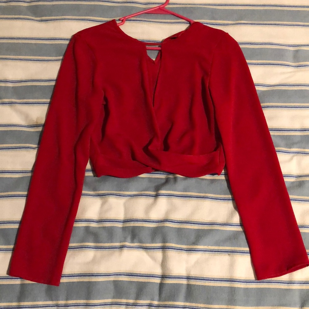 Sexy red work shirt